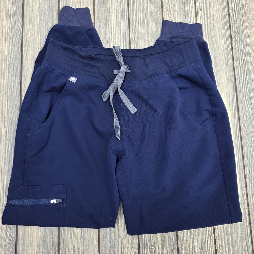 FIGS Jogger Style Technical Style Scrubs XSP Navy Blue